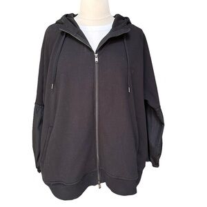Athleta Womens Black Full Zip Hoodie Sweatshirt‎ Size 3X